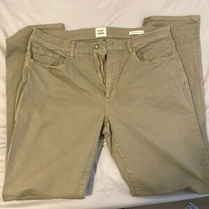 Huckberry Flint and Tinder green pants 36x34